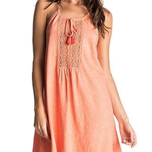 Roxy Blackwater coral dress